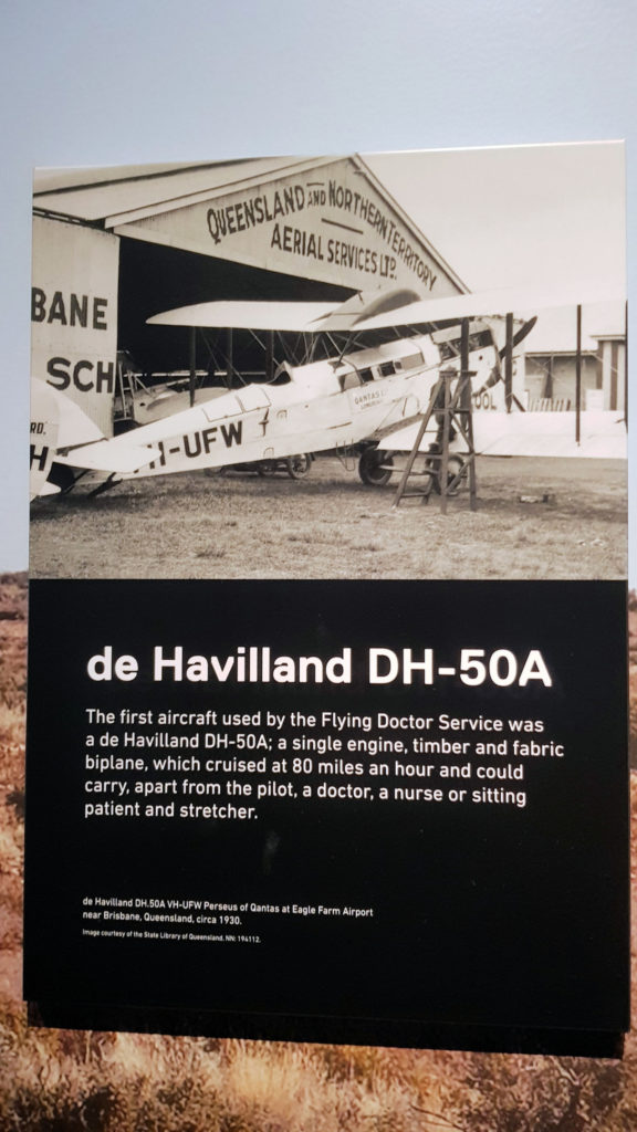 Information Board Detailing the History of the RFDS