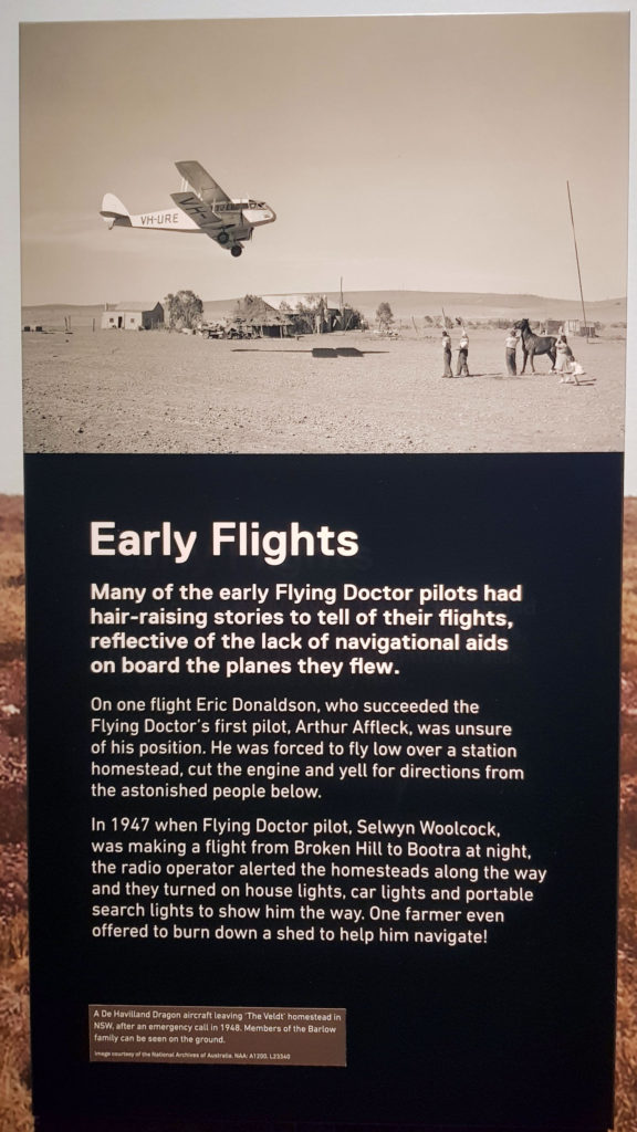 Information Board Detailing the History of the RFDS