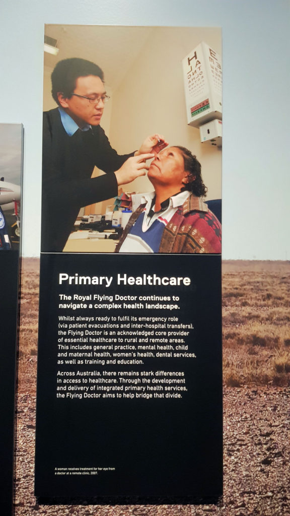 Information Board Detailing the History of the RFDS