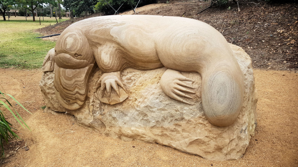 Platypus Rock Sculpture