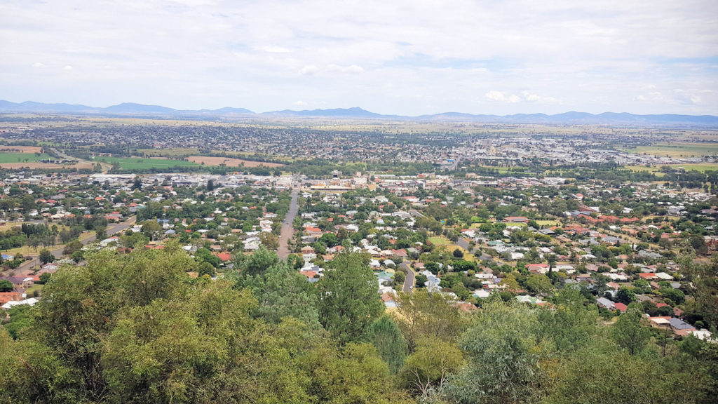 Tamworth From the Oxley Scenic Lookout