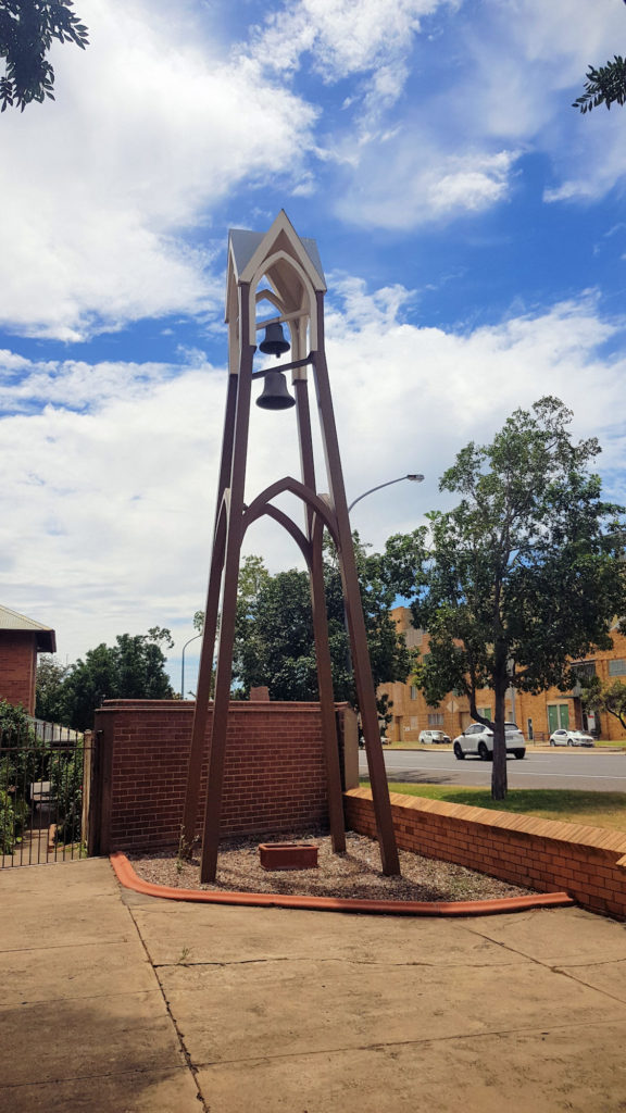 Bells Out the Front of Sain Nicholas Church