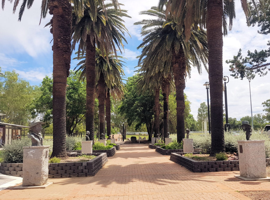 Entrance to Bicentennial Park With Bust Of Country Artists