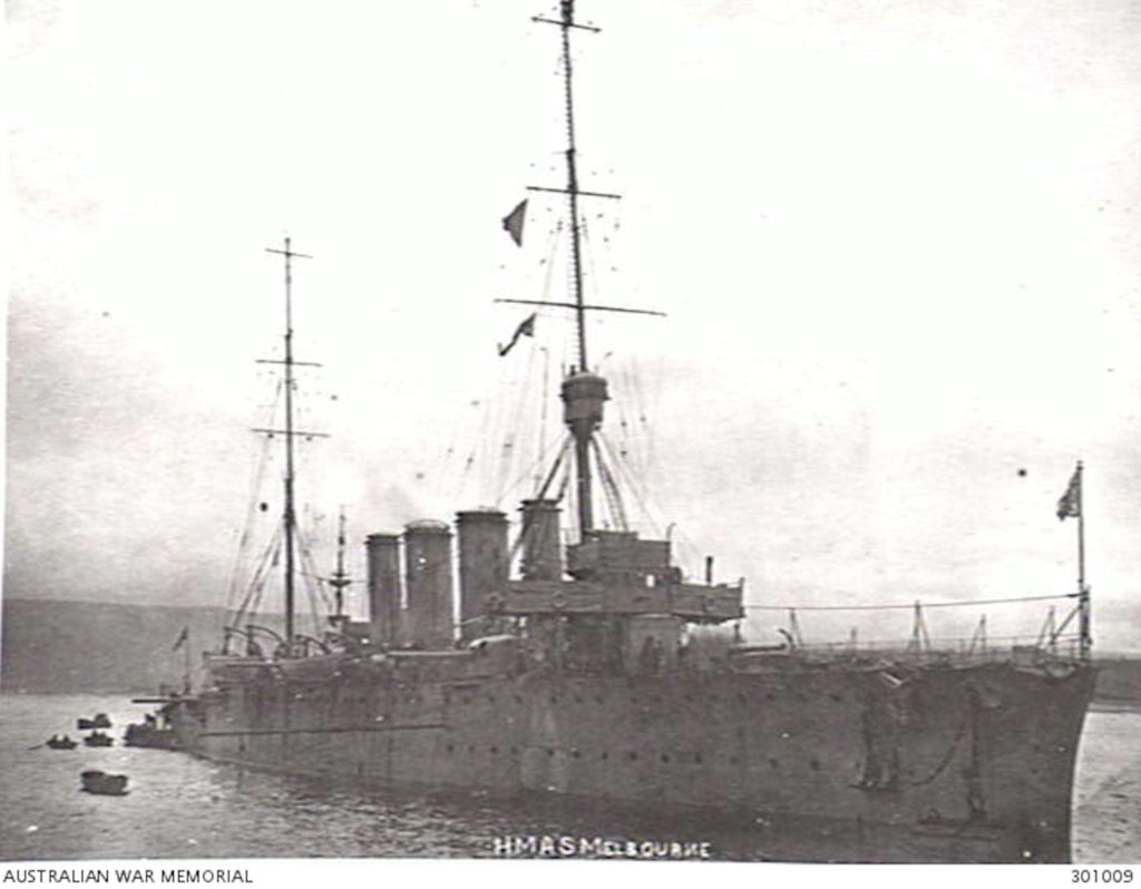 Starboard View of HMS Melbourne (I) 1913