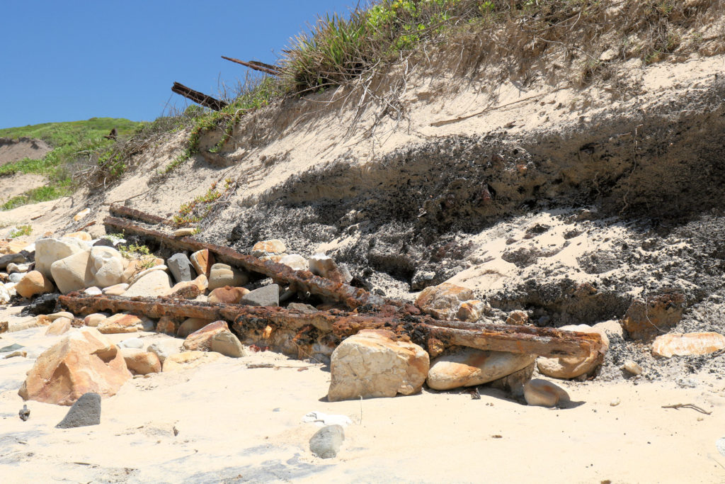 Rusted Railway Tracks Burwood Beach Mining Heritage