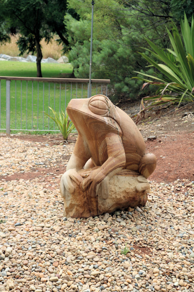 Frog Rock Sculpture