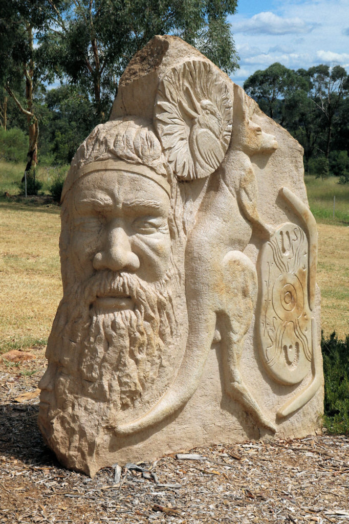 Aboriginal Man Sculpture Gunnedah