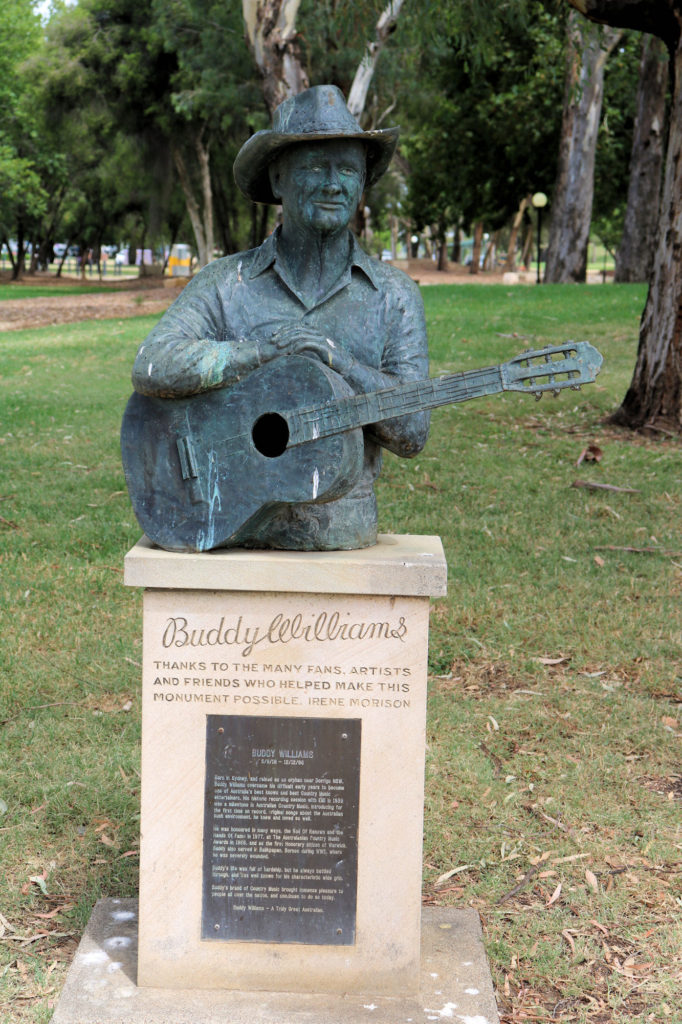 Buddy Williams Bust in Bicentennial Park