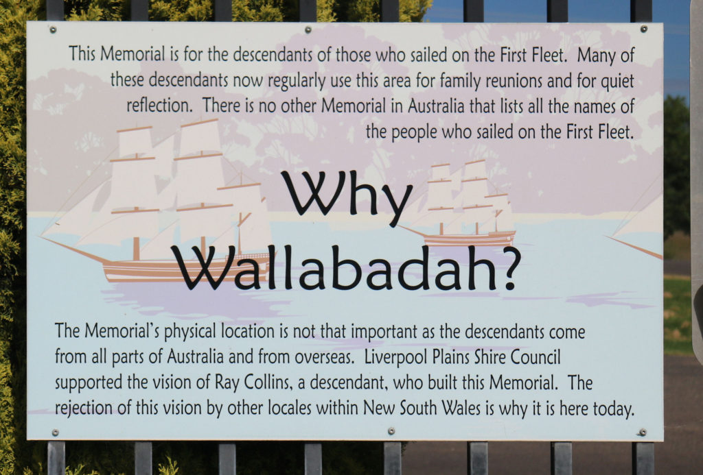 Reasons Why The Memorial is Located in Wallabadah