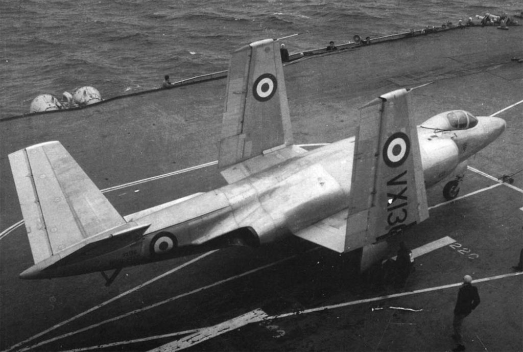 Supermarine Type 529 VX136 onboard HMS Eagle