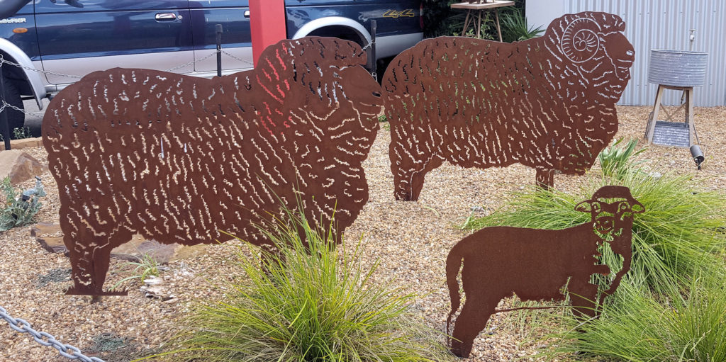 Sheep Silhouettes in the City Centre