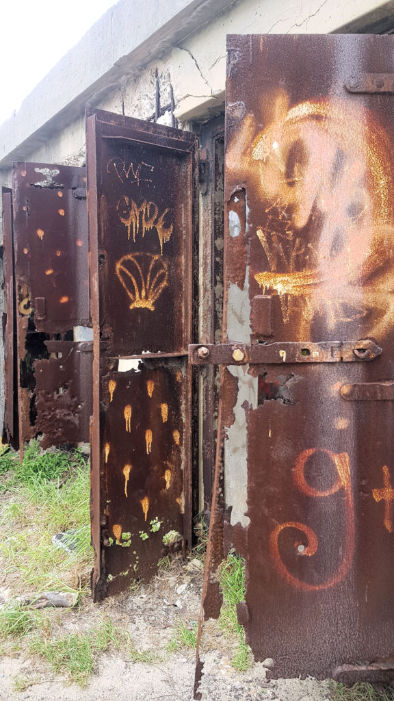 Rusty Steel Doors at Fort Banks