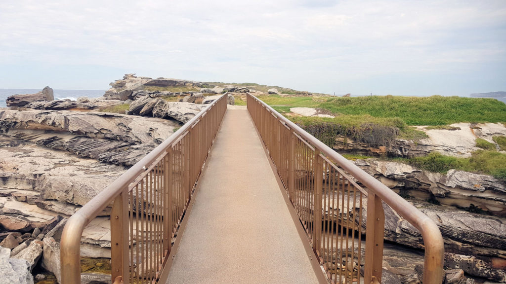 Bridge to reach the rock platform