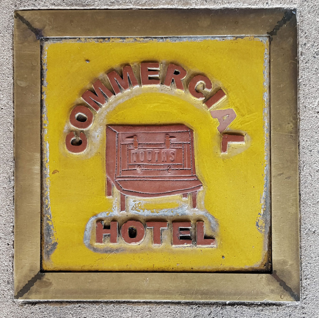 Commercial Hotel Plaque