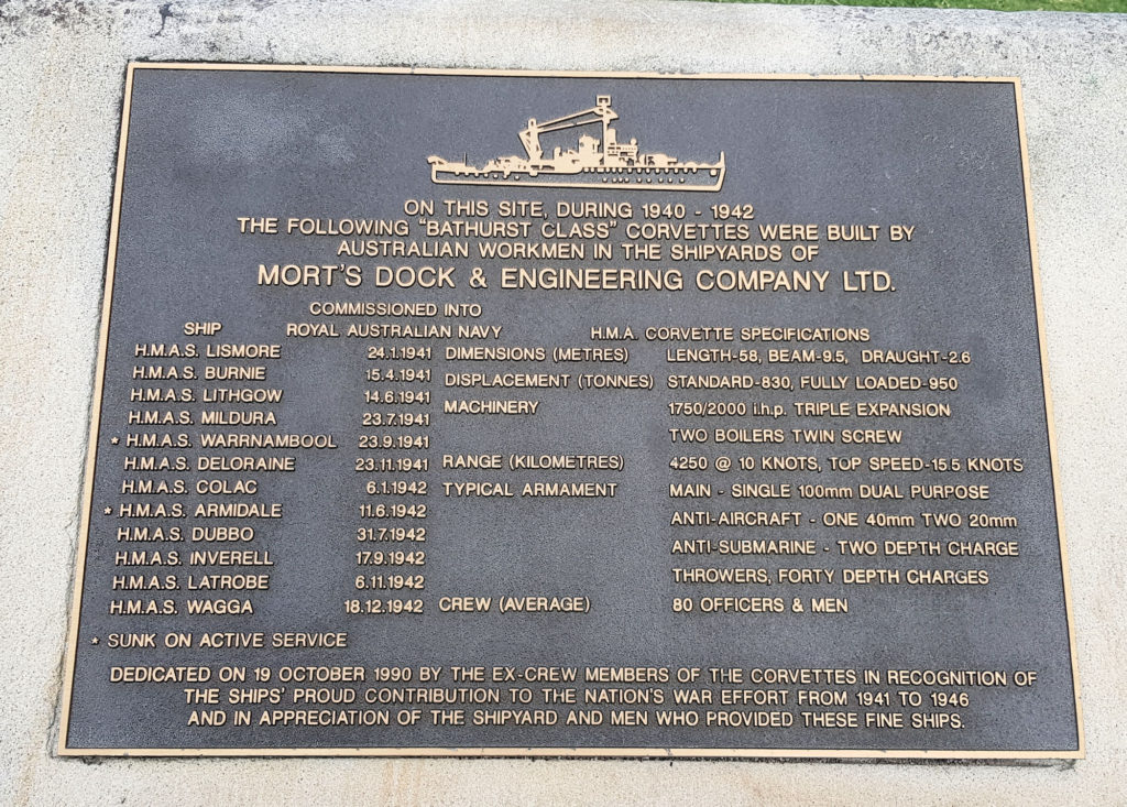 Mort's Dock Plaque