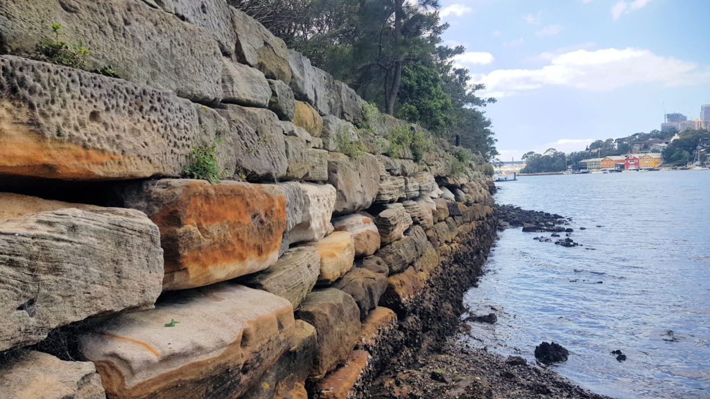 Sandstone Wall on Mort Bay