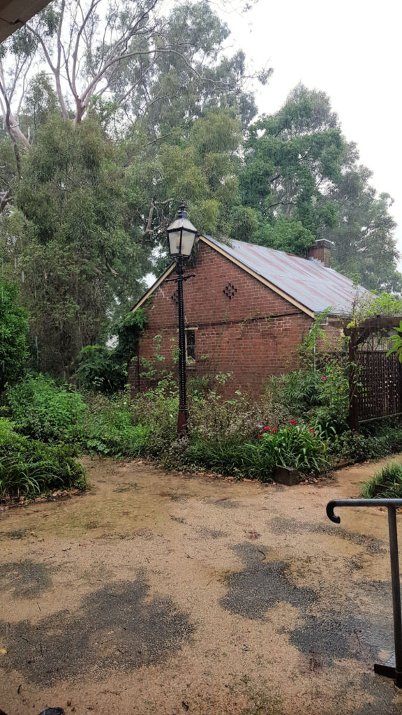 Grossmann House Back Garden and Laundry Building