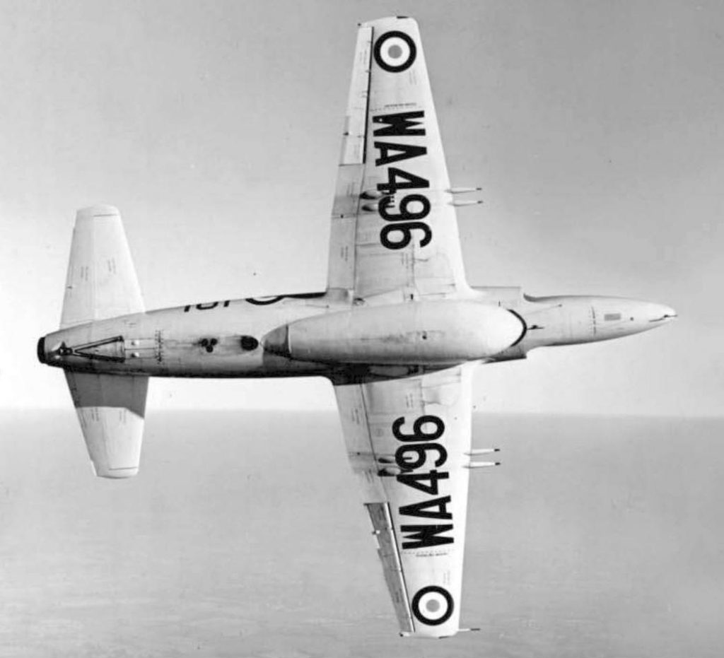 Supermarine Attacker F.1 WA496