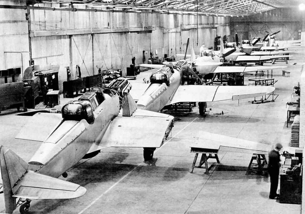 Boulton Paul Defiant production line