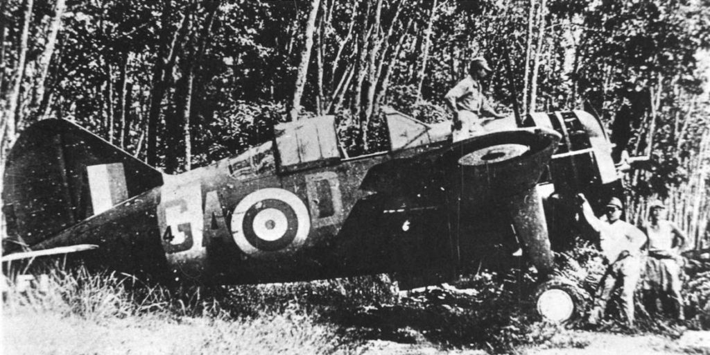 Brewster Buffalo AN 194 served with No 21 Sqn before being abandoned to the Japanese in 1942