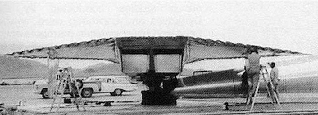 Inverted Convair Kingfish Radar Test Model