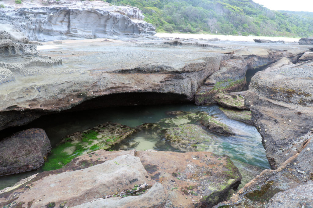 Large Crevice in the Rock Platform