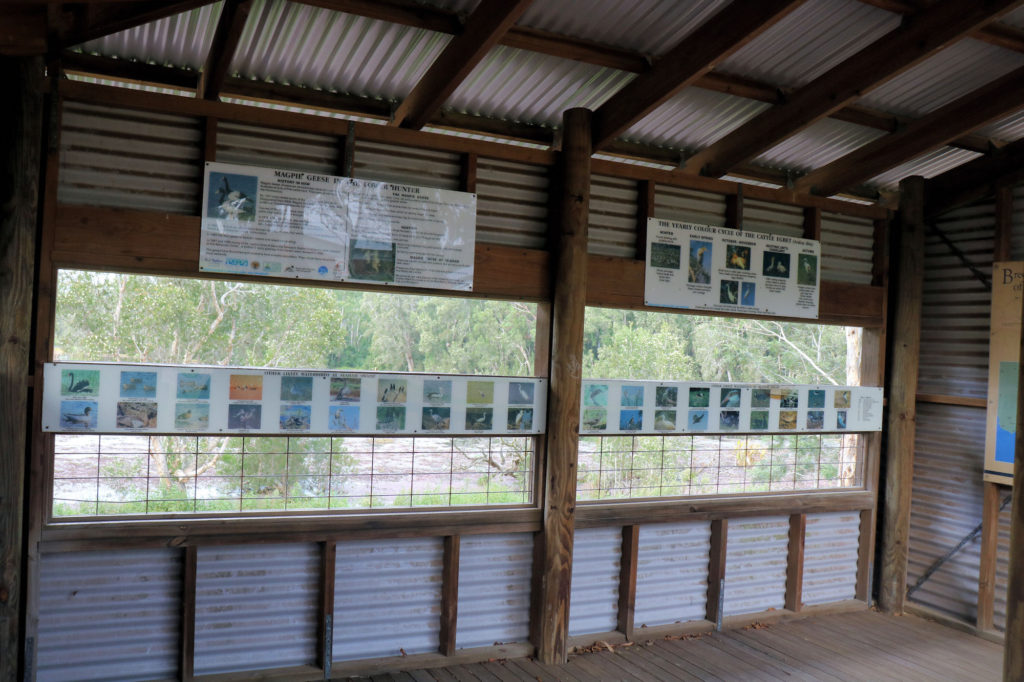 Inside the Birdwatching Hut