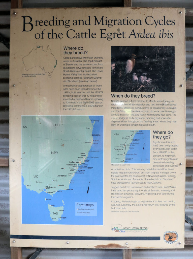 Information Board Inside the Birdwatching Hut