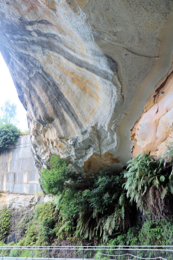 End of the Dock Cut into Sandstone