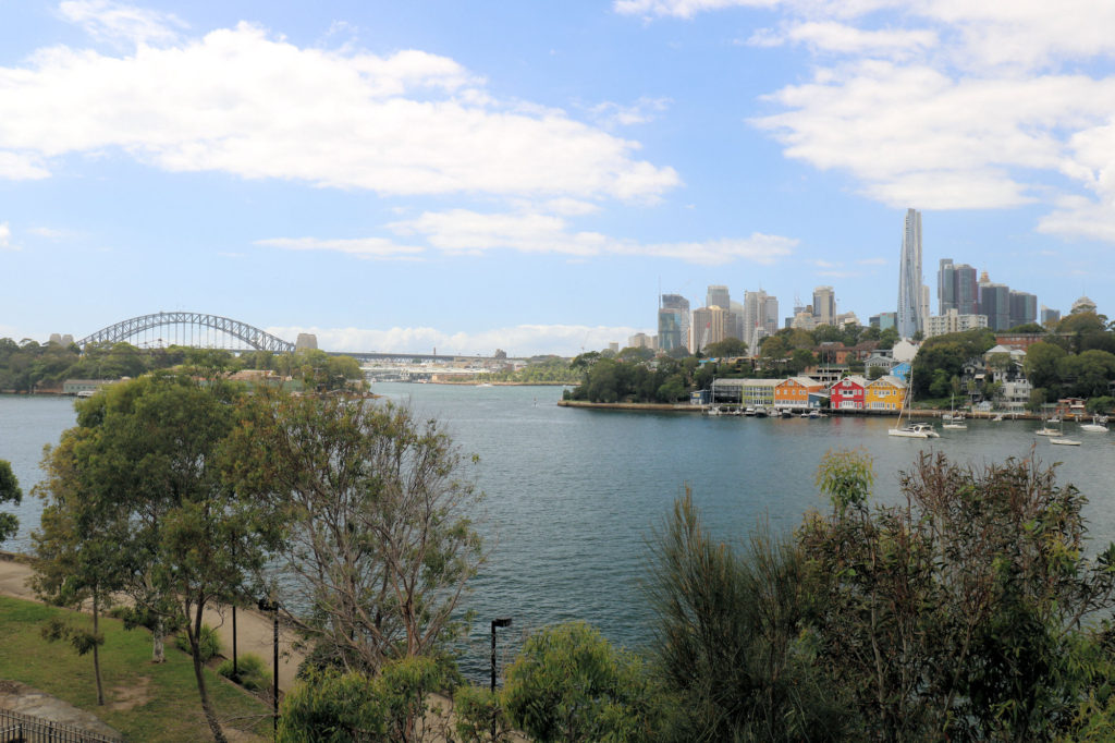 Sydney Harbour and Bridge From Woolwich Dock