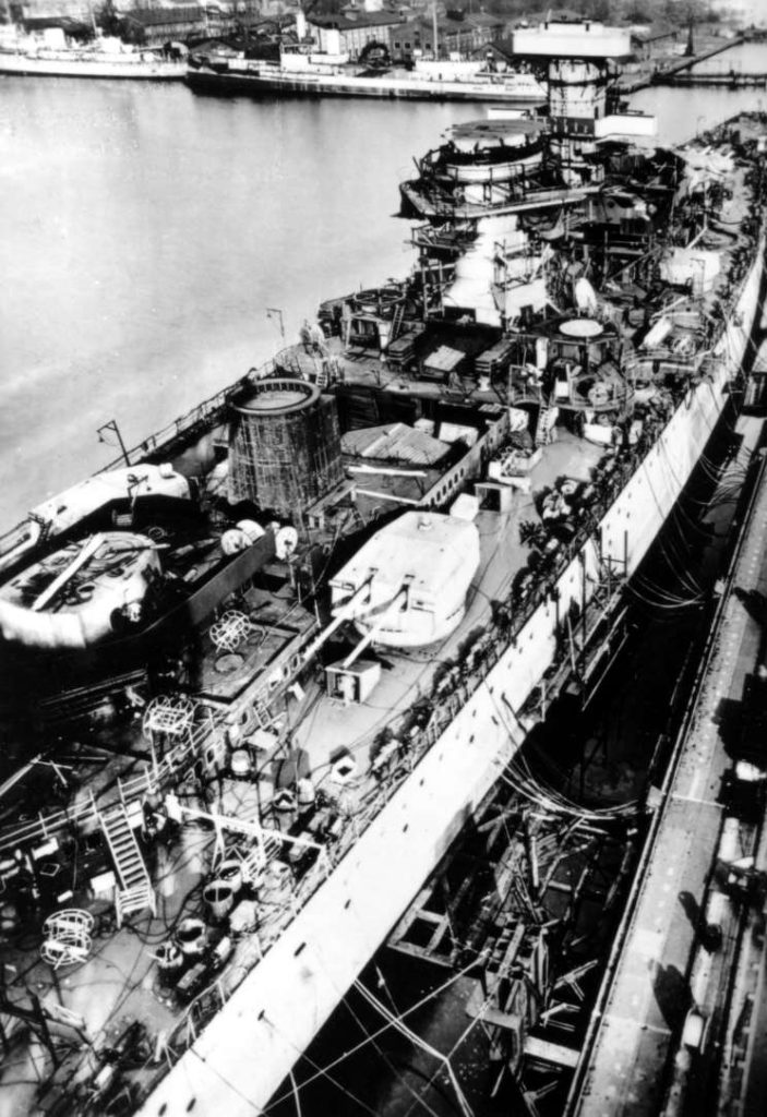 Scharnhorst fitting out at Kriegsmarine Werft