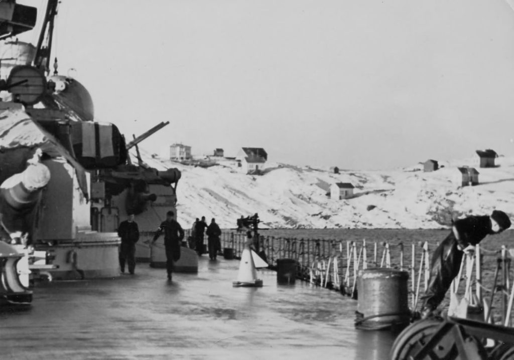 Scharnhorst in Norway in winter