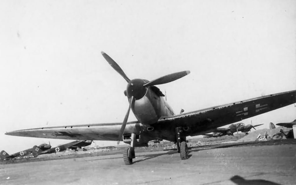 A Luftwaffe captured Supermarine Spitfire-MkI in France 1940