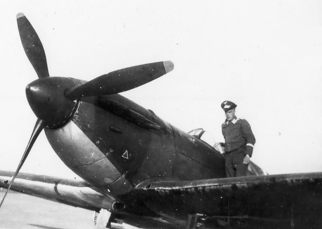 A Luftwaffe captured Supermarine Spitfire-MkI in France 1940