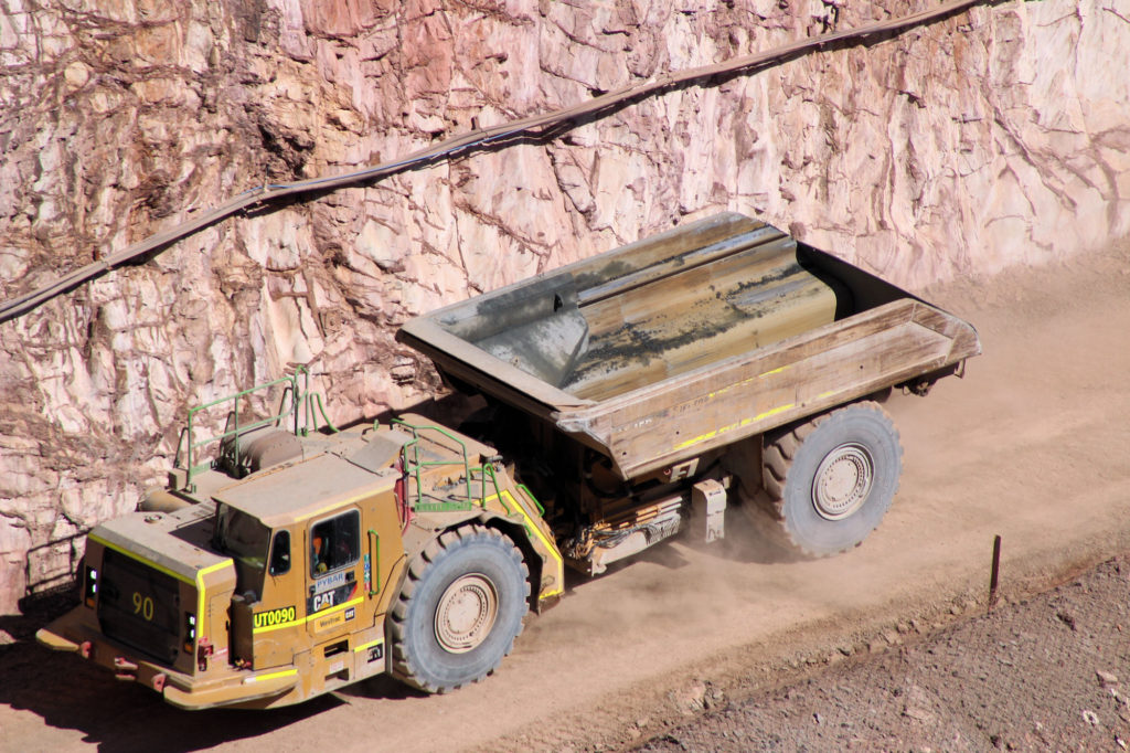 Truck at the New Cobar Mine Site