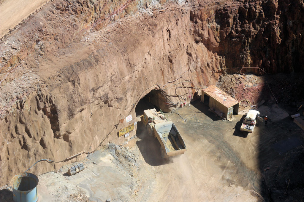 Truck Entering the Underground New Cobar Mine Site