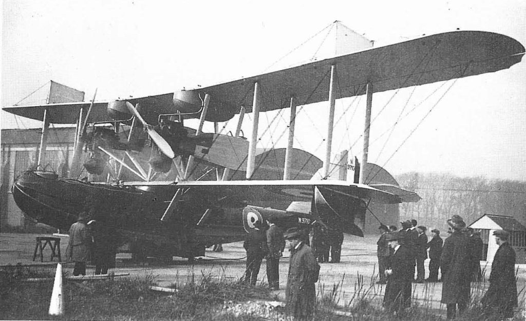 English Electric Kingston Mk I N9710, before its maiden flight to Litham on November 13, 1924