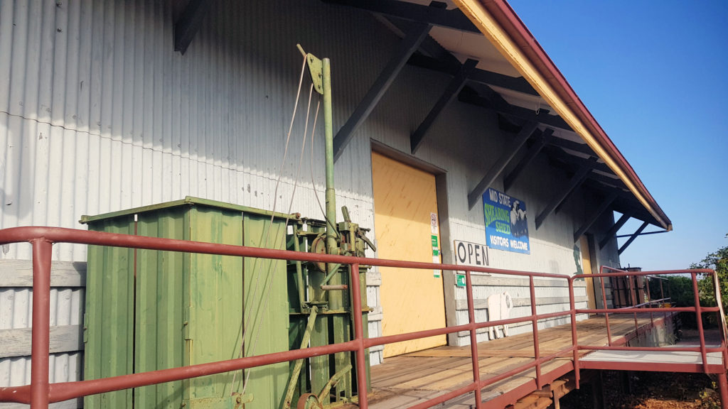 Entrance to the Shearing Shed