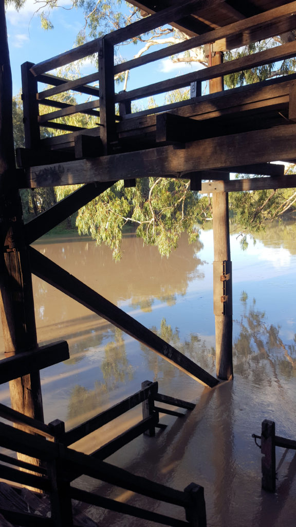 Wharf on the Darling River