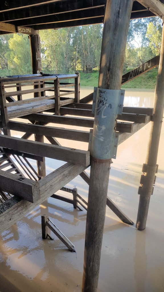 Wharf on the Darling River