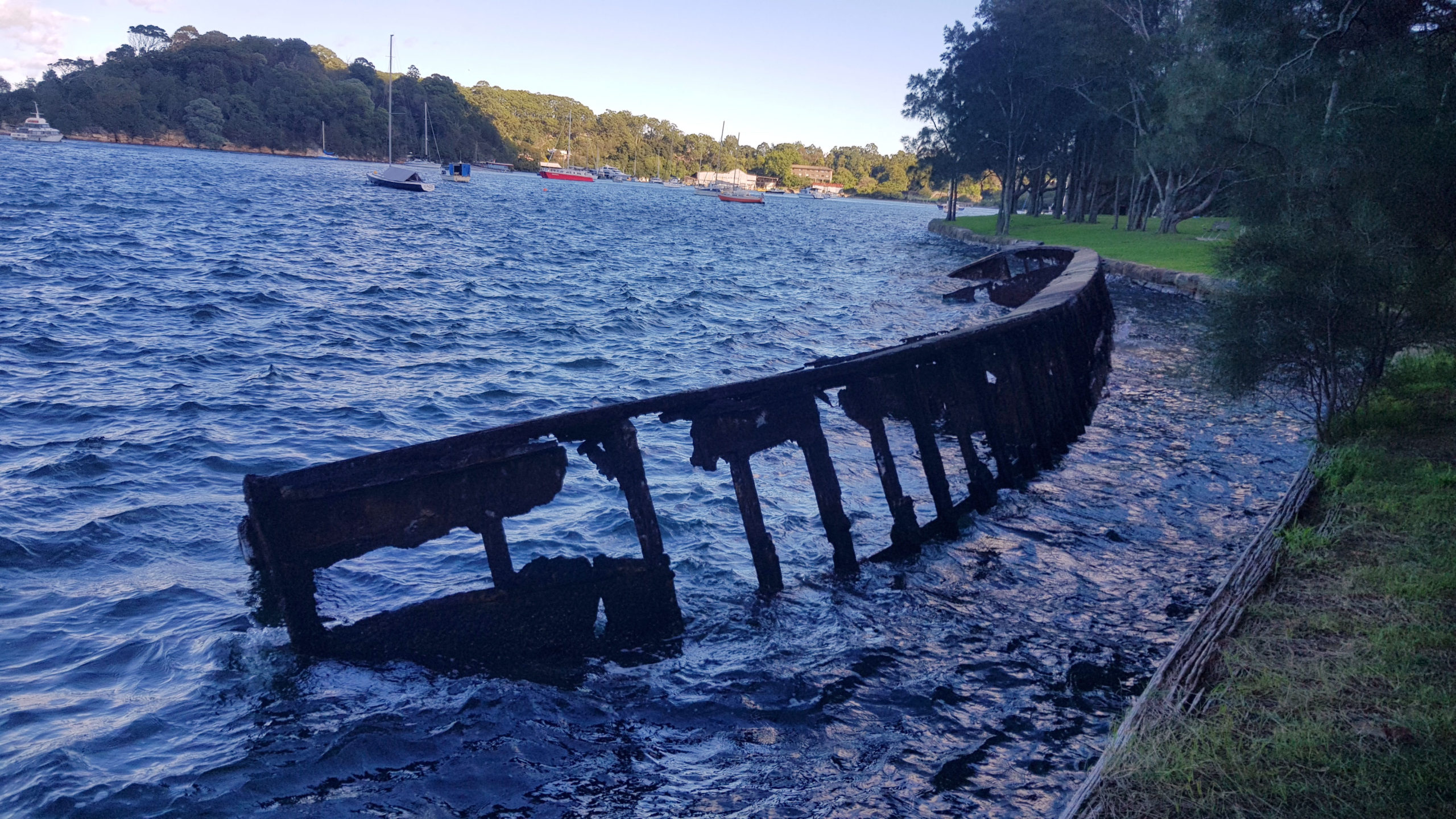 Wrecked Barge at Sawmillers Reserve