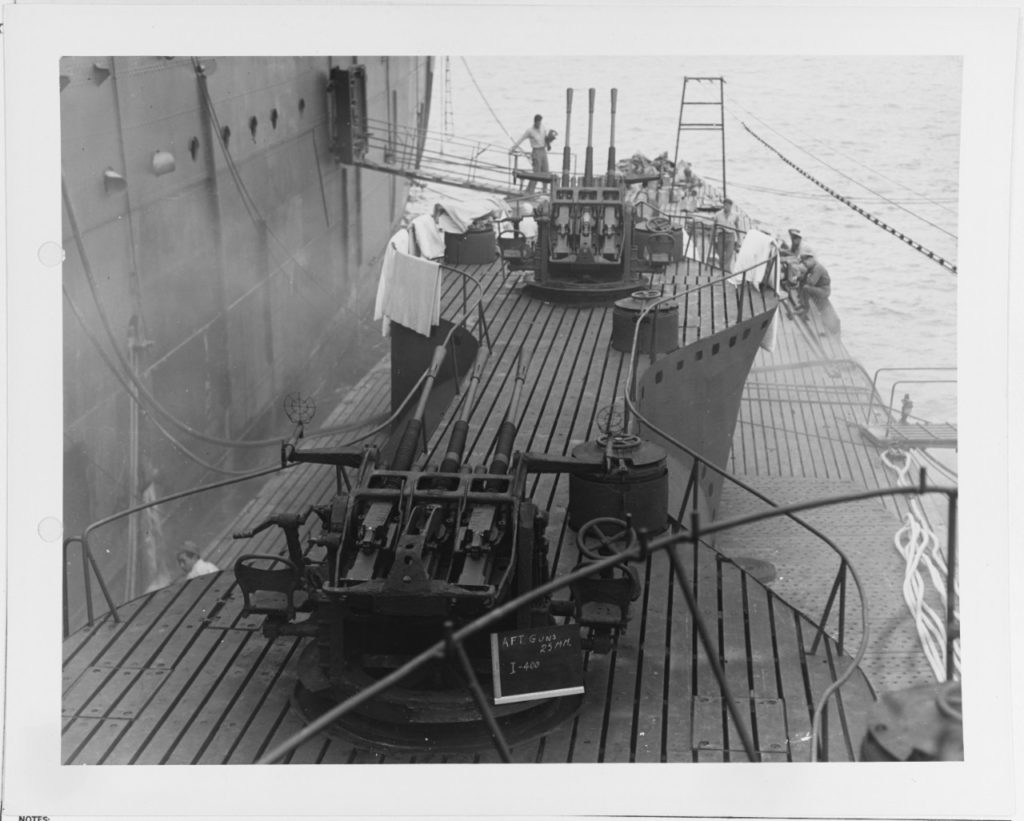 I-400 Class 25mm Guns on Deck