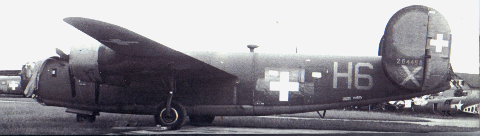 Consolidated B-24 Liberator Bomber Interred By Switzerland