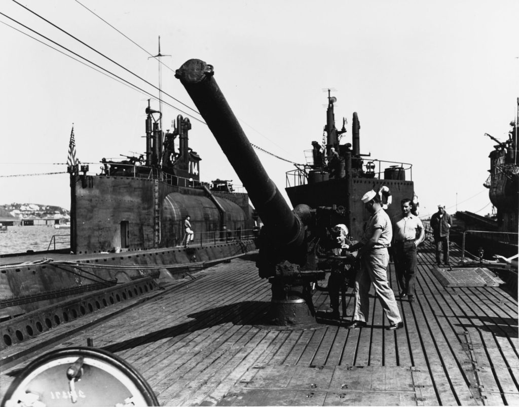 I-400 Class after 5.5" deck gun