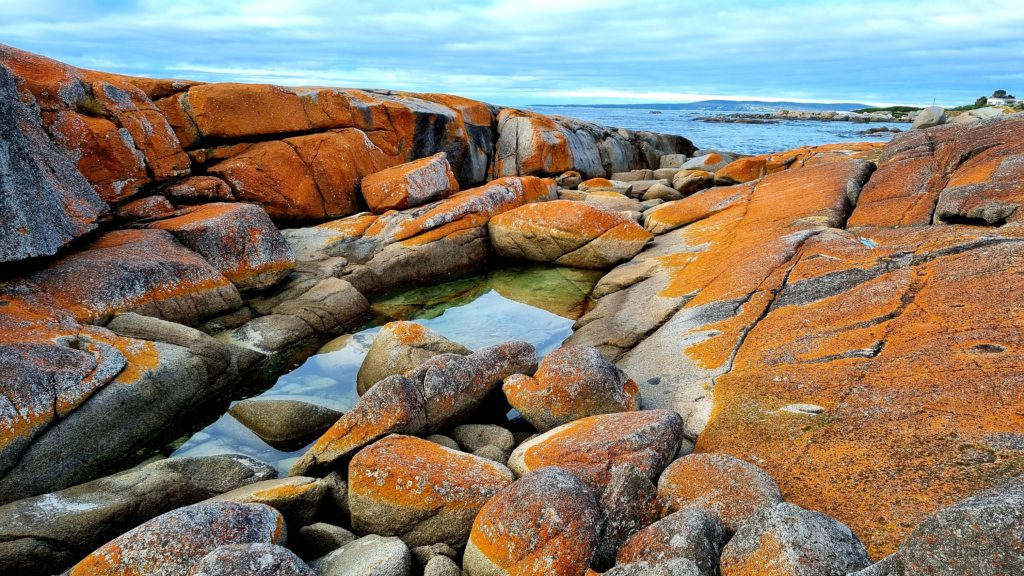 Orange Coloured Rocks