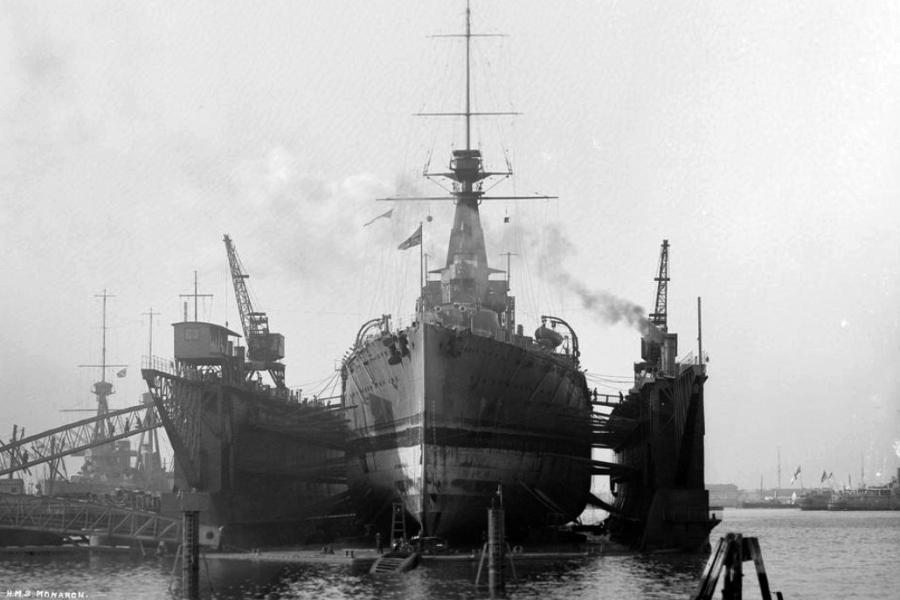 British Royal Navy Battleship HMS Monarch