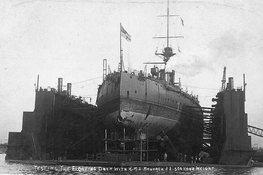 British Royal Navy Battleship HMS Monarch