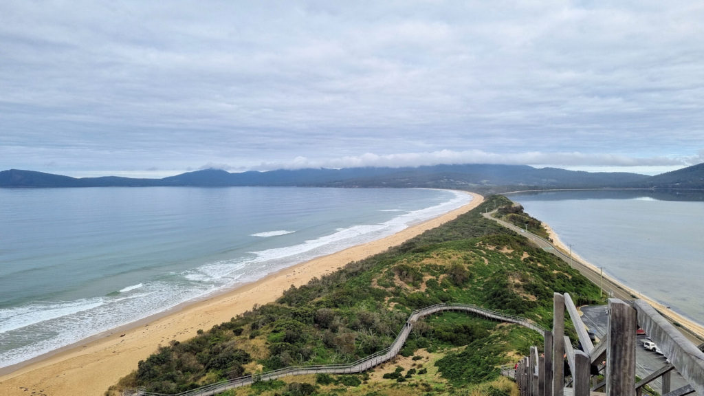 Looking Along The Neck Bruny Island