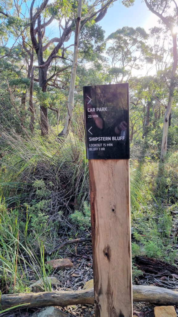 Signpost to Shipstern Bluff