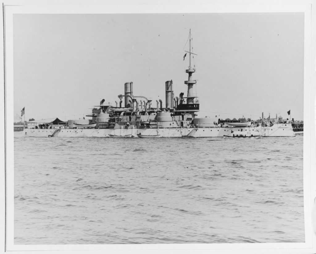 USS Massachusetts (BB-2) 5 September 1899